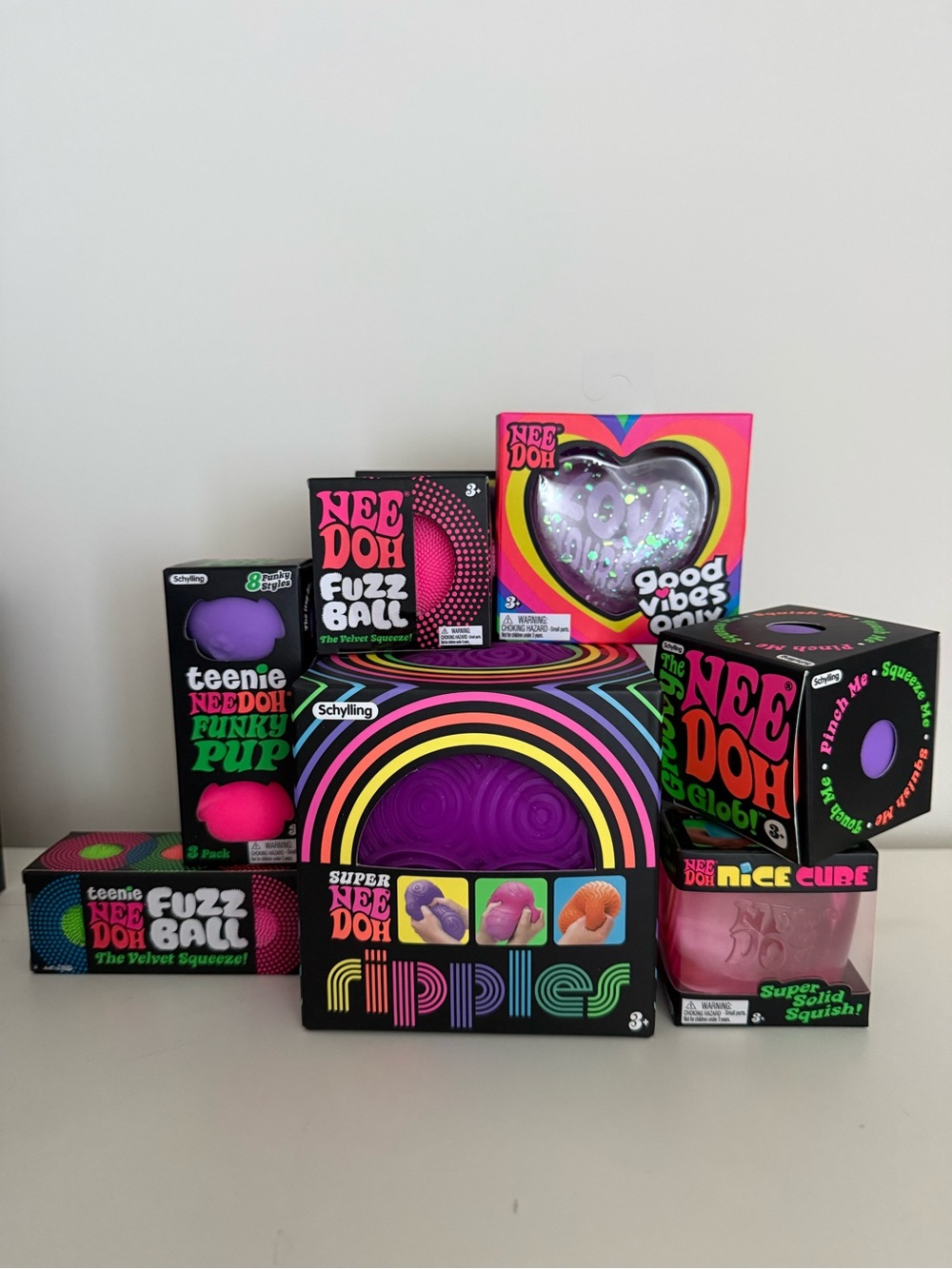 Authentic NeeDoh bundle of 7 items